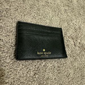 Kate Spade Card Holder - Black Glitter